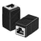 RJ45 Coupler, 2 Pack Ethernet Adapters, Female to Female, 8-Pin Modular Straight Through Network Connectors