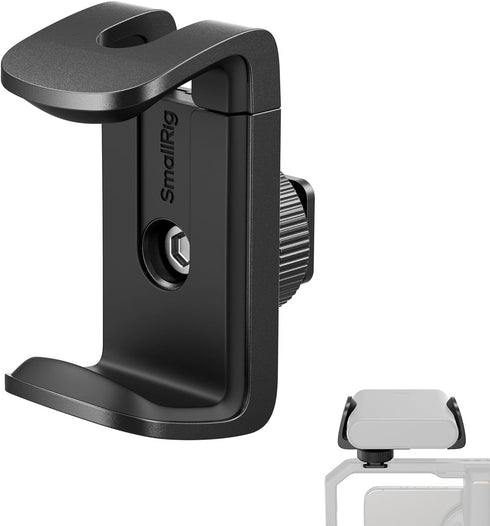 SMALLRIG Power Bank Holder with Cold Shoe Mount, Adjustable Clamp for Camera Rig and Phone Cage - 4600
