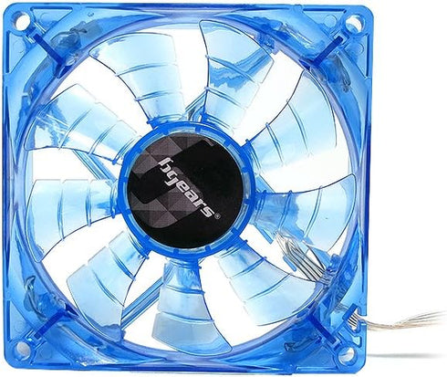Bgears b-PWM 80mm Blue LEDs Gaming PC Cooling Fan - High Speed, 500-4000 RPM, 12VDC, 78 CFM, Mini 4 Pin Connector