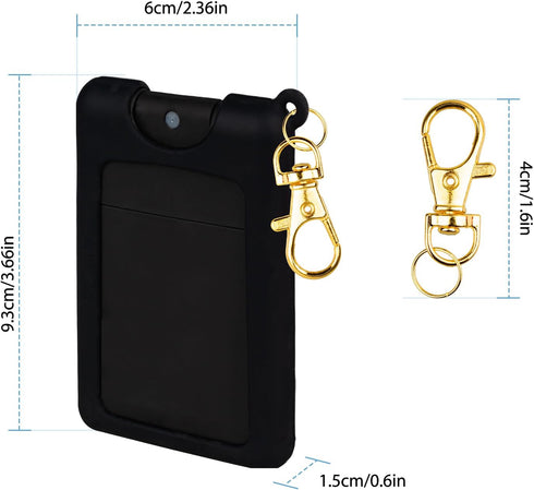 VANEST Silicone Case Compatible with Noshinku Pocket Hand Sanitizer, Protective Case with Keychain for Refillable