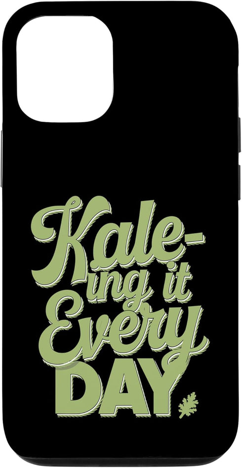 Vegan Vegetarian Kale Everyday Enthusiasts Kale-ing It Every Day Vegan Vegetarian Lifestyle Case for iPhone 12/12 Pro