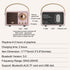 Baolira Retro Bluetooth Speaker, Portable Wireless Speaker with Crystal Clear Stereo Sound Rich Bass, Best Birthday