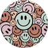 Cute Pink Brown Peach Aqua Smile Face Happy Graphics PopSockets Standard PopGrip