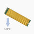 2 pcs M.2 NVMe SSD 2280 Heatsinks Gold
