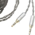 Youkamoo 8 Core Braided Silver Plated Replacement Cable for Hifiman HE4XX, 3.5mm to Dual 3.5mm Male