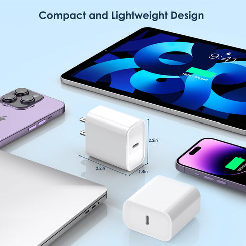 iPhone 15 Fast Charger Block, ?3Pack?20W USB C Wall Charger Super Fast Charging Block for iPhone 15 Pro Max/14/13/12