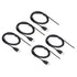 PATIKIL 1.5M/5Ft 5V 3A USB Pigtail Extension Power Cable, 5 Pcs 22AWG Connector for DIY Equipment Repair