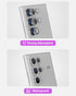 for S23 Ultra Camera Lens Protector, Aluminium Alloy Ring 9H Tempered Glass Anti Scratch Cover for Samsung Galaxy
