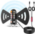 COCOBELA 2026 360 4K 1080p, 16.66FT TV Antenna for Smart TV, Long Range Reception Digital Antenna with Magnetic Base
