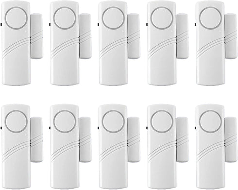 10 Pack Door Window Alarm, Kids Safety Alarm System for Home Security, Sensors for Bedroom, Garage, Apartment, and