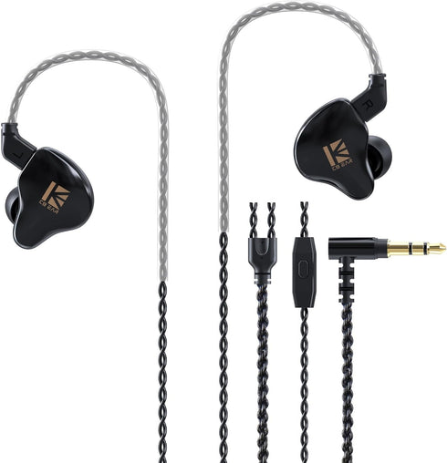 YINYOO KBEAR KS1 in Ear Monitor Bass earbuds Wired Earbuds,Clear Sound Stereo Headphones, Vocals forwards High Resolution Noise Canceling earphones, Dual Magnectic Circuit Dynamic Detachable Cable