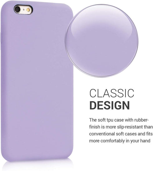 kwmobile Case for Apple iPhone 6 Plus / 6S Plus - TPU Silicone Phone Cover with Soft Finish, Lavender
