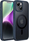 JETech Magnetic Phone Case for iPhone 14 6.1-Inch, Compatible with MagSafe, Slim Shockproof Translucent Matte Storm Blue