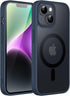 JETech Magnetic Phone Case for iPhone 14 6.1-Inch, Compatible with MagSafe, Slim Shockproof Translucent Matte Storm Blue