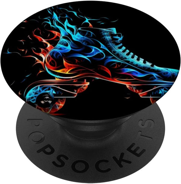 Inline Skates Roller Girl Slash Art Inline Skater Girls PopSockets Swappable PopGrip