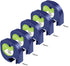 UNOKA Label Tape for Dymo Label Maker Refills, 1/2" x 13ft, White Paper, 5 Pack