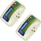 Two Electronic Voltage & Surge Protector Combo, Protect Refrigerator & Washing Machine from Voltage Spikes