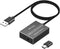 RYXN USB to Optical Spdif Toslink & 3.5mm Audio Adapter Converter, Supports USB-A & USB-C for PS5, PS4, Laptop