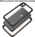 Compatible Apple iPhone XR Case, Full-Body Protective Waterproof, Shockproof Clear Cover for iPhone XR (6.1 Inch, Black)