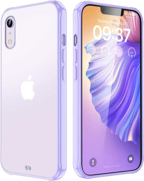 ORIbox for iPhone XR Case, Purple Translucent Matte Case with Soft Edges, Lightweight Phone Case for Women Men