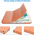 JETech Case for iPad (9.7-Inch, 2018/2017 Model), Smart Cover Auto Wake/Sleep (Papaya)