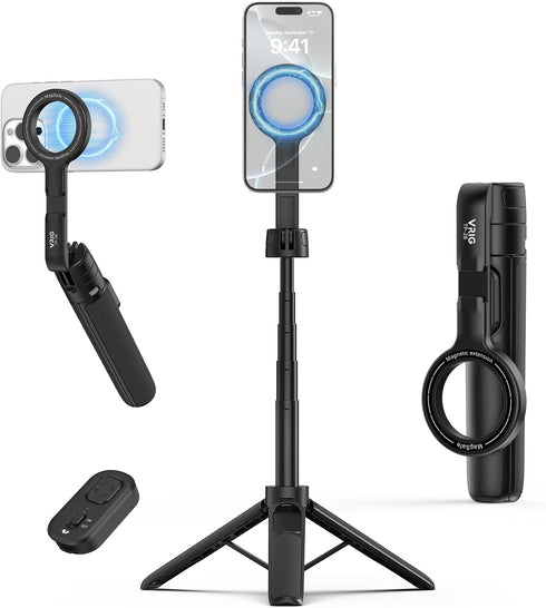 VRIG Select VRIG Magnetic Selfie Stick Tripod for iPhone with Bluetooth Remote, Extendable Phone