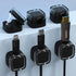 IFNOW 6 Pack Magnetic Cable Clips Cord Organizer Black Self Adhesive Cord Holder