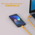 Pack of 2 USB A to USB C Charger Cable, Yellow 6.5 ft, 100W Fast Charging Cord for Samsung Galaxy Pixel PS5