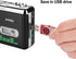 Cassette MP3 Cassette Tape-to-MP3 USB to Converter, Portable Walkman Audio Music Player Converter with Earphones