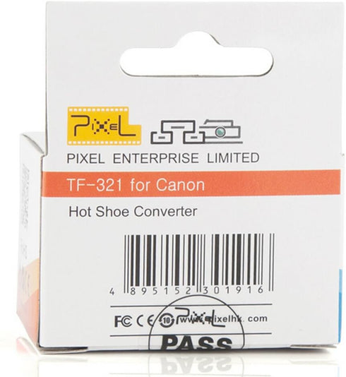 Pixel e-TTL Flash Hot Shoe Adapter with Extra PC Sync Port for Canon DSLRs & Flashguns