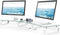 Hemudu Dual Monitor Stand, Desktop Organizer, Monitor Stand Riser for PC, Laptop, Clear HD02T-301
