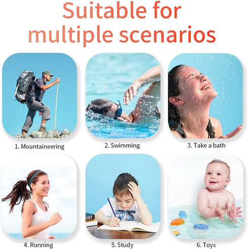 Portable Bluetooth Speakers, IPX7 Waterproof Wireless Small Shower Speaker, Hands-Free Calling, Bluetooth 5.3