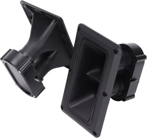Estink 3-20KHz Wide Dispersion Horn Tweeter, Dual Drive Ceramic High Sensitivity Piezoelectric Speaker for DJ
