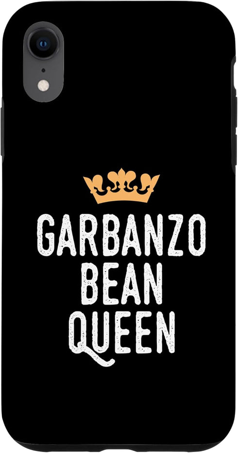 Garbanzo Queen Vegetable Eater Clothing for Women Garbanzo Bean Queen, Funny Chickpeas Hummus Eater Case for iPhone XR