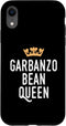 Garbanzo Queen Vegetable Eater Clothing for Women Garbanzo Bean Queen, Funny Chickpeas Hummus Eater Case for iPhone XR