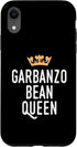 Garbanzo Queen Vegetable Eater Clothing for Women Garbanzo Bean Queen, Funny Chickpeas Hummus Eater Case for iPhone XR