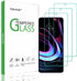 beukei Screen Protector (3 Pack) for Motorola Moto Edge 2021 / Edge 5G UW, 6.8" Tempered Glass, 9H Hardness, Case