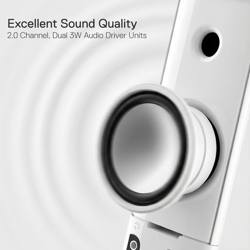 Redragon GS550 2.0 3.5mm PC Gaming Speakers, Channel Desktop Computer Sound Bar with Compact Maneuverable Size