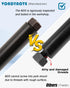 Set of 2 Speaker Pole for Subwoofer, Height Adjustable, Fits M20 Threaded Mount and 35mm Mount Speaker Extender