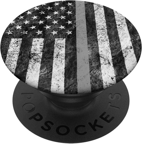Gray Line Corrections Officer Flag - PopSockets PopGrip: Swappable Grip for Phones & Tablets