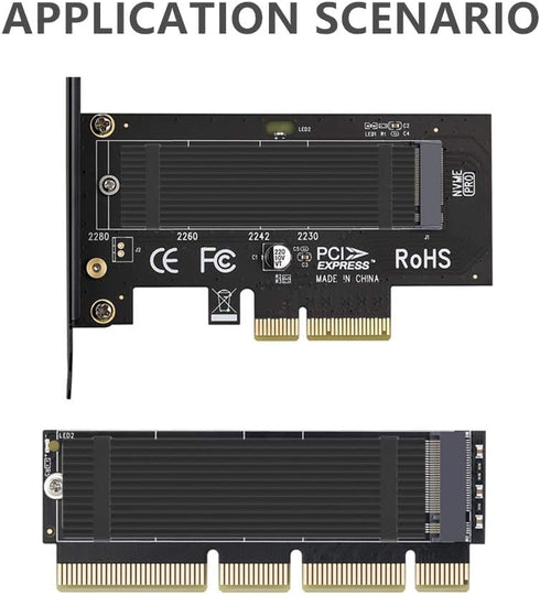 2 Pack M.2 NVMe Aluminum Heatsinks Cooler with Nano Silicone Thermal Pad