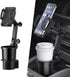 Ajxn 1 PC Car Cup Holder Phone Mount, Universal Adjustable Cradle for Most Cars, Black