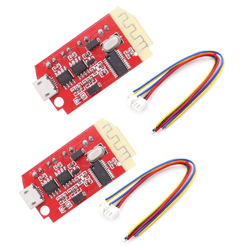 HiLetgo 2pcs CT14 Stereo Bluetooth Amplifier Board, 5V AMP F Class 5W+5W Module with Charging Port for Speaker DIY