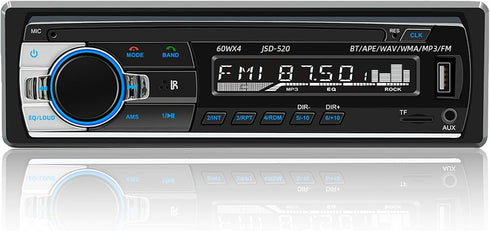 Auroky JSD-520 Car Stereo Audio Single Din Bluetooth Handsfree FM Radio Receiver USB