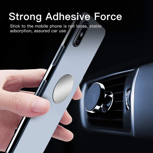 SALEX Set 16 3M 16 Pack. Phone Metal Plates for Magnetic Car Mount, Wall, Phone Holder. Replacement of Silver Round