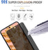 3 Pack Anti-Spy Tempered Glass Privacy Screen Protector for Google Pixel 8, Ultra HD, 9H, Bubble-Free, Easy Install.