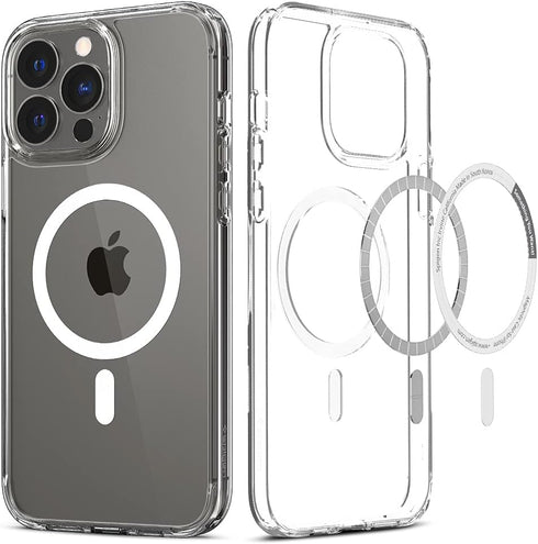Spigen iPhone 13 Pro Max Case, Ultra Hybrid MagFit, Anti-Yellowing, Compatible with MagSafe, Clear