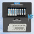 SPMST 5V 2A 8-Slot 1.5V AA/AAA Battery Charger: A Type-C Fast Charger with LED Indicators for Lithium AA/AAA Batteries