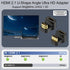 QIANRENON HDMI 2.1 U Shape Angle Display Adapter, 8K HDMI Male to Female 180° Connector for HDTV & Projector