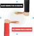 HI-FI Pure Copper Speaker Cable with Right Angle L Type Gold-Plated Connector, Red & Black (1M)